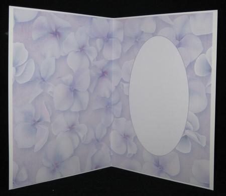 Hydrangea Flowers Mauve Insert by Suzi Cooper