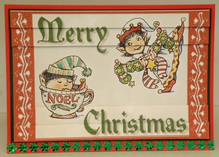 Cute Christmas Pixies Side Stacker by Suzi Cooper