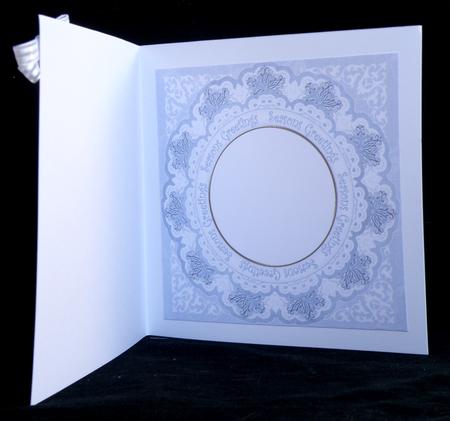 Blue Robin Seasons Greetings 8in Insert Panel by Suzi Cooper
