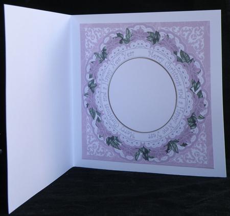 Lilac Postbox Merry Christmas 8in Insert Panel by Suzi Cooper