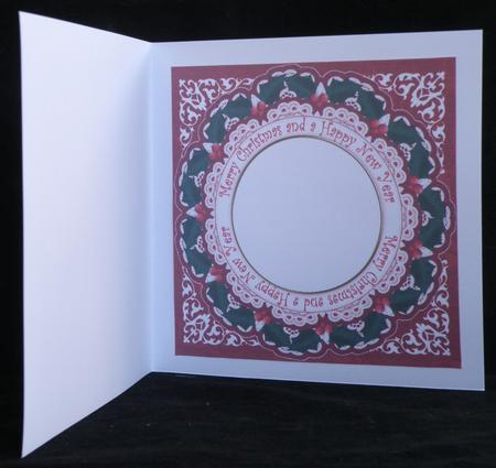Red Sleigh Merry Christmas 8in Insert Panel by Suzi Cooper