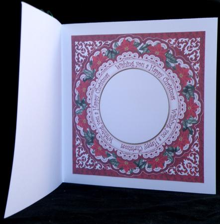 Single Candle Wu Happy Christmas Hny 8in Insert Panel by Suzi Cooper
