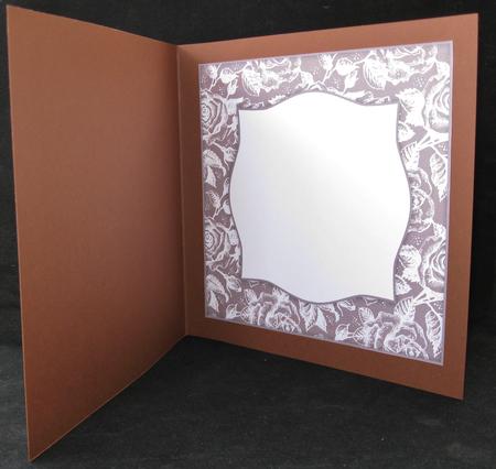 Vintage Rose 8x8 Blank Card Front - Earthy Shade by Suzi Cooper