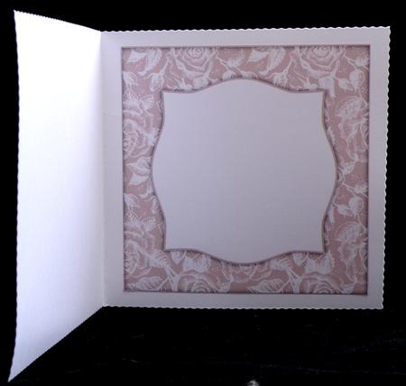 Vintage Rose 8x8 Blank Card Front - Earthy Shade by Suzi Cooper