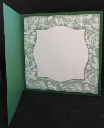 Vintage Rose 8x8 Blank Card Front - Earthy Shade by Suzi Cooper