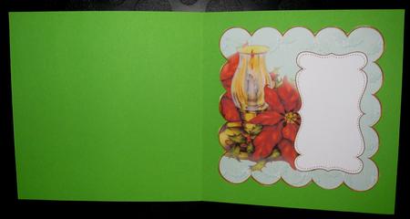Mid Green Candle Lantern Picture 8in Scallop Insert Panel by Suzi Cooper