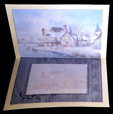 Insert for Vintage Village Children in the Snow by Suzi Cooper