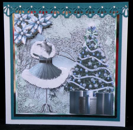 Beautiful Blue Christmas Dress by Suzi Cooper