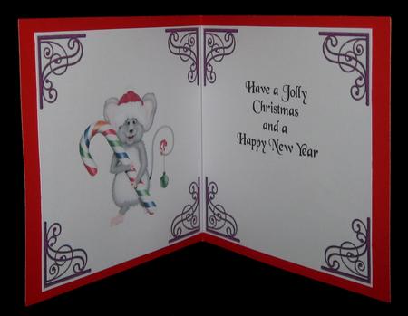 Set of 6 Christmas Inserts 6 Inch Children Purple 4 by Suzi Cooper