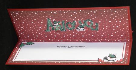 Merry Christmas All of You Snowmen Matching Large Dl Insert by Suzi Cooper