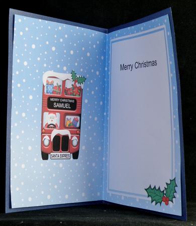 Xmas Santa Express Samuel Matching A5 Insert by Suzi Cooper