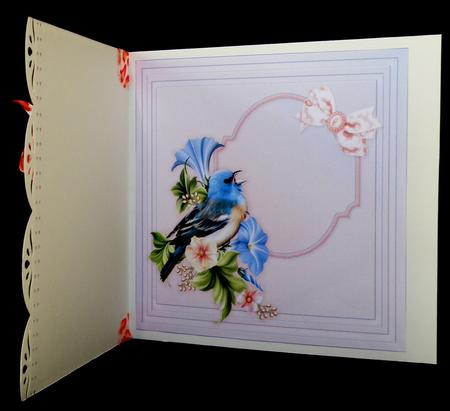 Blue Feathered Friend 8in x 8in Insert Plate by Suzi Cooper