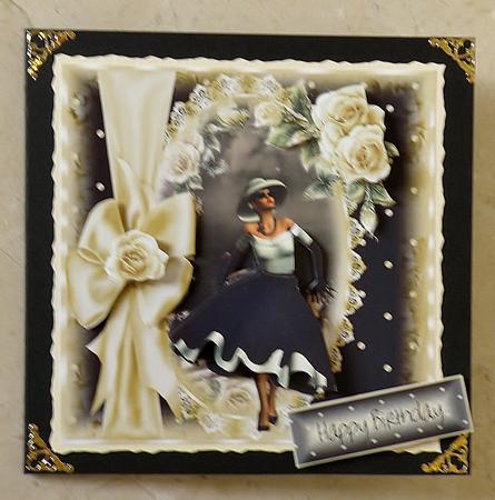 Grace with Black and Cream Polka Dots Topper and Insert by Suzi Cooper