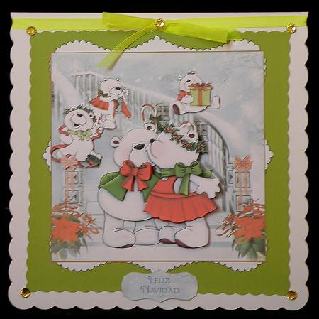 Christmas Stair Bears Mini Kit by Suzi Cooper