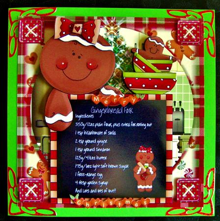 Gingerbread Love Recipe Card Topper Kit by Suzi Cooper