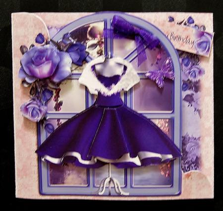 Indigo Dress Over the Edge Card Kit by Suzi Cooper