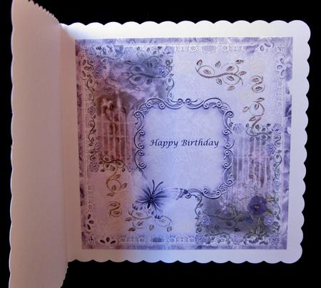 Stunning Pansy 8x8 Insert by Suzi Cooper