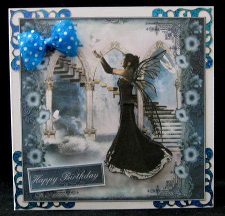 When Doves Fly 8x8 Card Topper/card Front by Suzi Cooper