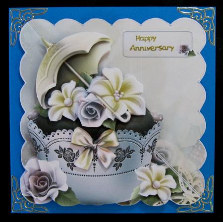 Dainty Lilac Cupcake Corner Overlap Square Topper by Suzi Cooper