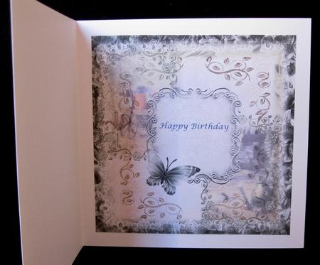 Insert to Compliment Teal Garden Rose by Suzi Cooper