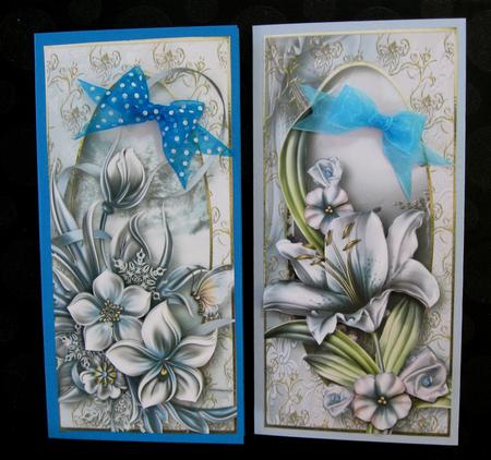 2 Wynter Floral & Lilies Dl Toppers by Suzi Cooper