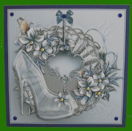 The Glass Slipper Card Topper by Suzi Cooper