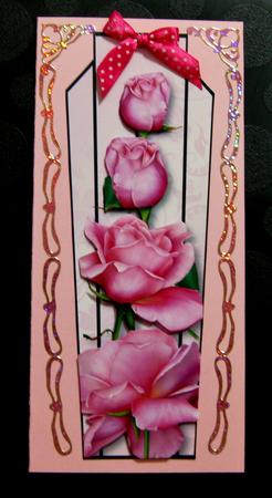 Art Deco Large Dl - Sugar Baby Roses by Suzi Cooper