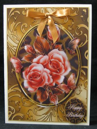 Leopard Print and Shimmering Gold Topper by Suzi Cooper