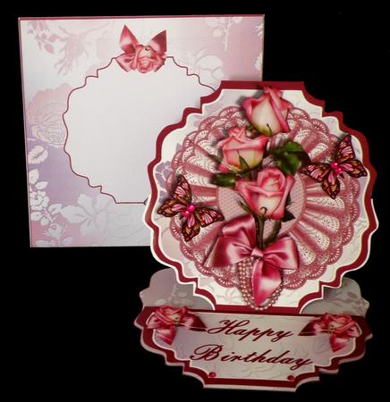 Pink Roses and Pearls Easel Set by Suzi Cooper