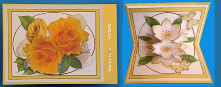Golden Pop-up Flowers and Butterflies by Suzi Cooper
