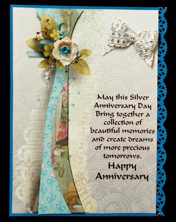 Golden and Silver Wedding Anniversary Toppers Quick Cards by Suzi Cooper