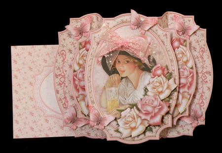 Summer Rose Double Pop Out Card Kit by Suzi Cooper