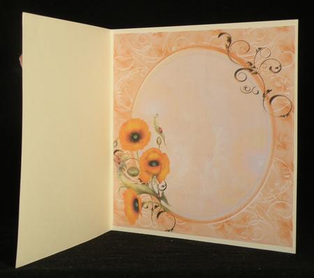 Gold Poppies Large Square Insert by Suzi Cooper