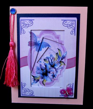 Floral Lilies Inverted Twisted Pyramage by Suzi Cooper