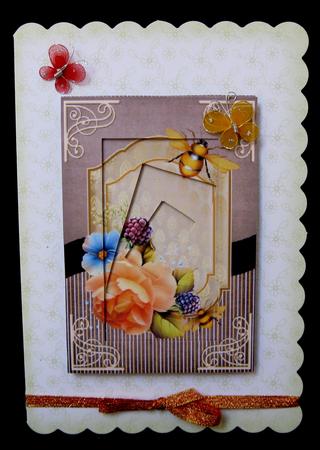 Floral Roses Inverted Twisted Pyramage by Suzi Cooper