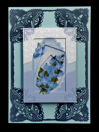 Floral Lily of the Valley Inverted Twisted Pyramage by Suzi Cooper