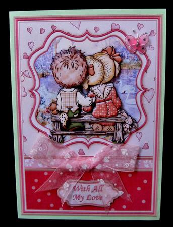 Tender Moments by the Lake Card Topper & Decoupage by Suzi Cooper