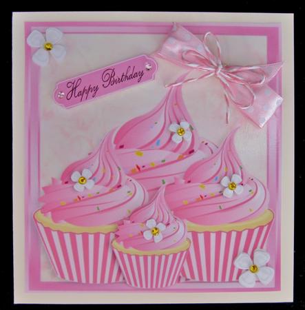 Scrummy Pink Cupcake's 8x8 by Suzi Cooper