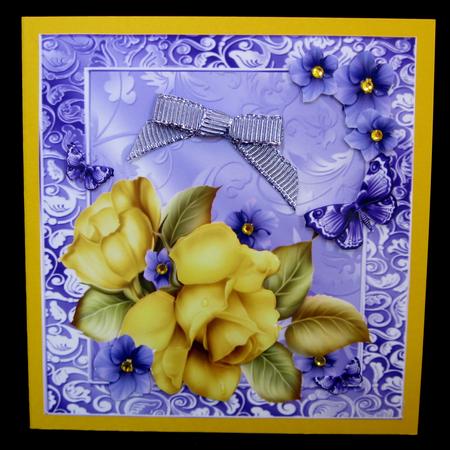 Beautiful Yellow Roses 8x8 by Suzi Cooper