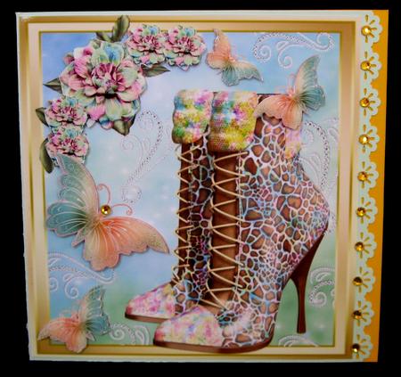 Gorgeous Multicoloured Boots 8x8 by Suzi Cooper