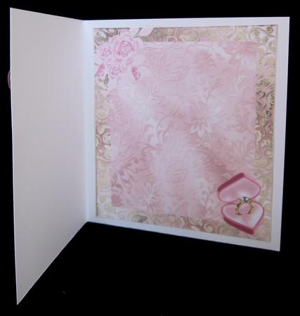 Pink Rose Insert with Engagement Ring 8x8 by Suzi Cooper
