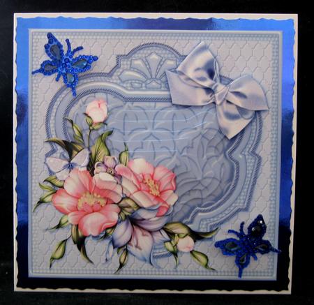 Pink Anemones 6in x 6in Panel Pyramage by Suzi Cooper