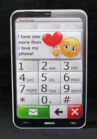 Mobile Phone Love You More Than I Love My Phone Quick Card by Suzi Cooper