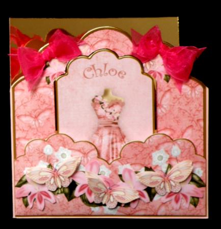 Pink Butterfly Chloe Scallop Fashion Tag Cf Mini Kit by Suzi Cooper