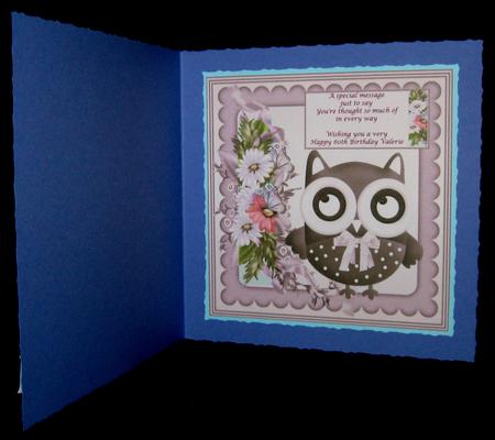 Owl Insert by Suzi Cooper