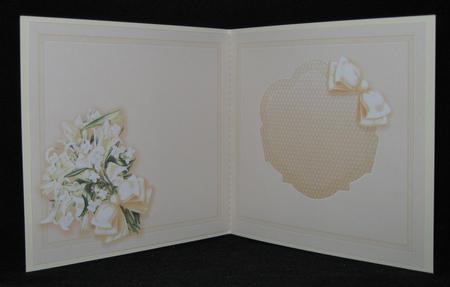 Cream Lilies Bouquet Matching 6in x 6in Insert by Suzi Cooper