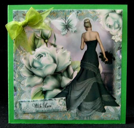 Teal Rose Beauty Topper by Suzi Cooper