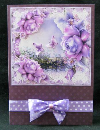 Gorgeous Lilac Roses Topper by Suzi Cooper