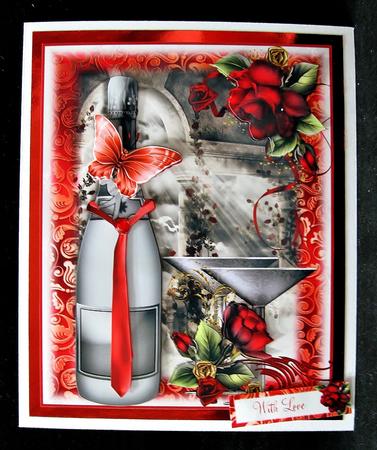 The Red Tie, Wine and Roses by Suzi Cooper