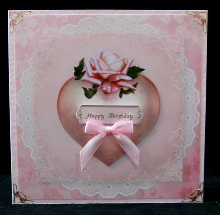 Beautiful Cameo Rose Heart by Suzi Cooper